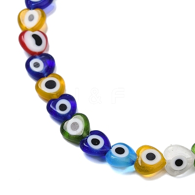 Handmade Evil Eye Lampwork Beads Strands LAMP-G166-05A-02-1