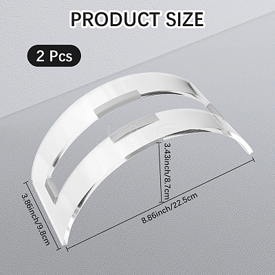 2Pcs Acrylic Vertical Laptop Stand for Desk DIY-CP0011-63-1
