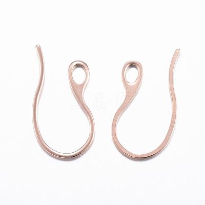 Ion Plating(IP) 304 Stainless Steel Earring Hooks STAS-H383-28RG-1