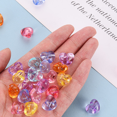 1-Hole Transparent Acrylic Buttons TACR-S154-53B-1