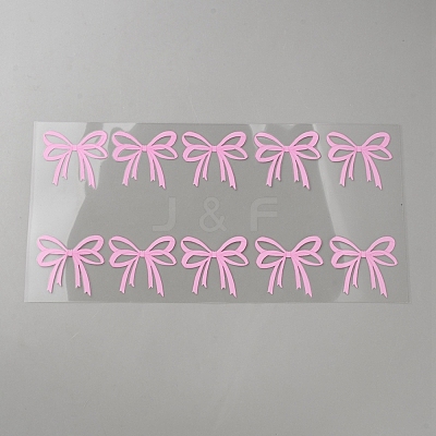 PET Plastic Picture Stickers STIC-WH0816-009B-1
