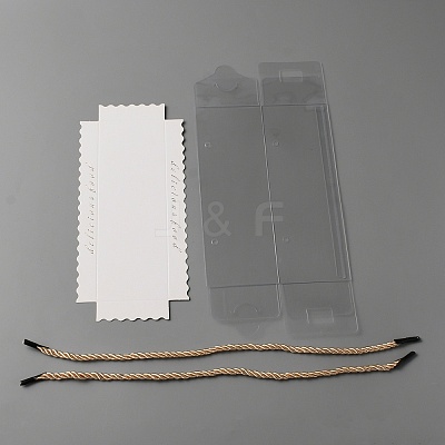 Portable Transparent Plastic Swiss Cake Roll Sandwich Holder Box CON-WH0095-13A-1