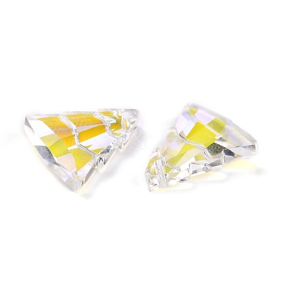 Glass Rhinestone Pendants RGLA-O002-A01-001SI-1