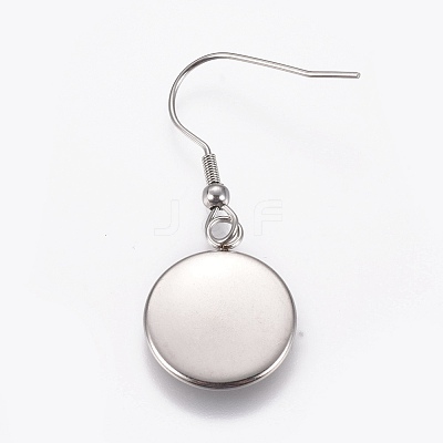 Stainless Steel Dangle Earrings EJEW-WH0001-A02-1