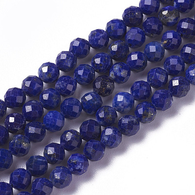 Natural Lapis Lazuli Beads Strands G-F596-15-3mm-1