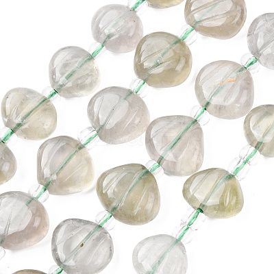 Natural Green Quartz Carved Beads Strands G-H339-A05-01-1
