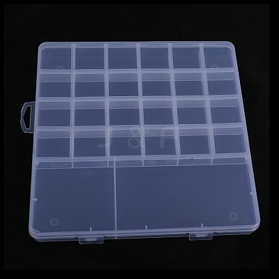 Transparent Plastic Bead Containers CON-YW0001-49B-1