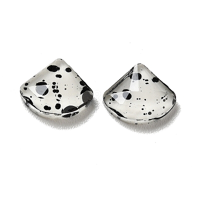Spot Pattern Resin Cabochons LS-MRMJ-G015-07-1