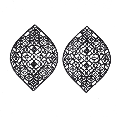 430 Stainless Steel Filigree Pendants X-STAS-S108-12A-1