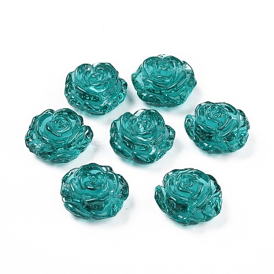 Handmade Lampwork Flower Beads LAMP-C004-05E-1