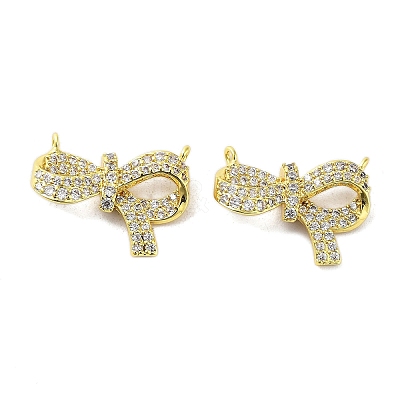 Rack Plating Brass Micro Pave clear Cubic Zirconia Pendants KK-A205-09G-1