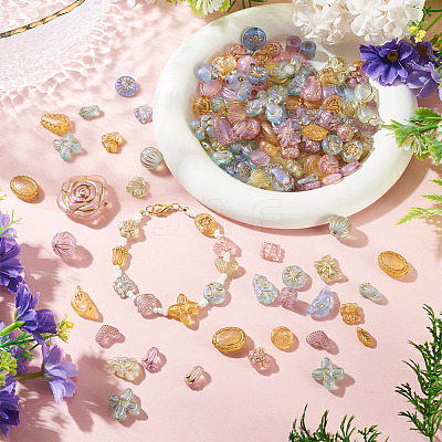 100G Transparent Acrylic Beads OACR-BT0001-05F-1