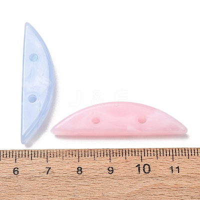 Two-Tone Imitation Gemstone Acrylic Beads AC-CBA7B05-24-1