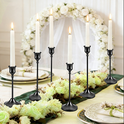 3Pcs 3 Styles Metal Candle Holder Sets DIY-WA0001-37G-1
