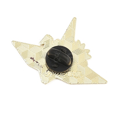 Light Gold Alloy Enamel Brooch JEWB-K018-39C-G-1