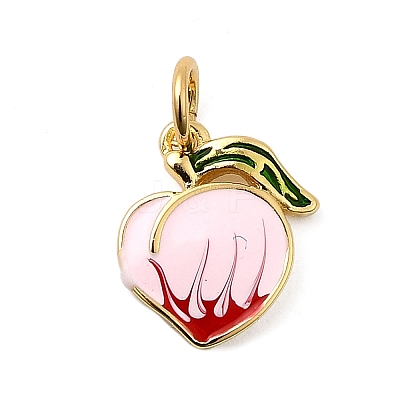 Brass Enamel Charms KK-A268-30G-01-1