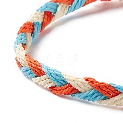 3Pcs 3 Style Plastic Braided Bead Bracelets Set BJEW-B065-08A-1