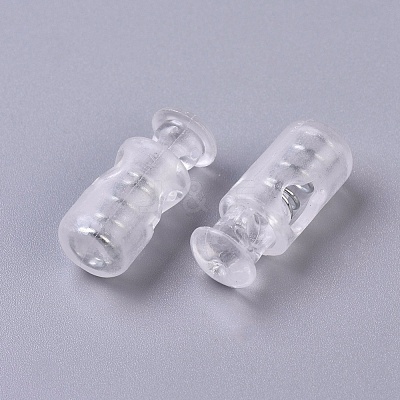 Transparent Plastic Spring Cord Locks KY-WH0020-15A-1
