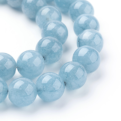 Natural Blue Quartz Beads Strands G-O047-07-10mm-1