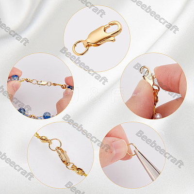 Brass Lobster Claw Clasps KK-BBC0023-50C-1