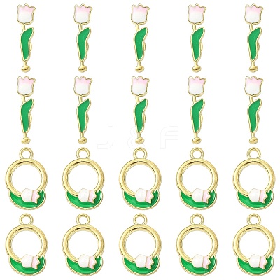 10Pcs Zinc Alloy Enamel Toggle Clasps FIND-CJ0004-98-1