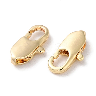 Rack Plating Brass Lobster Claw Clasps KK-F090-23LG-01-1