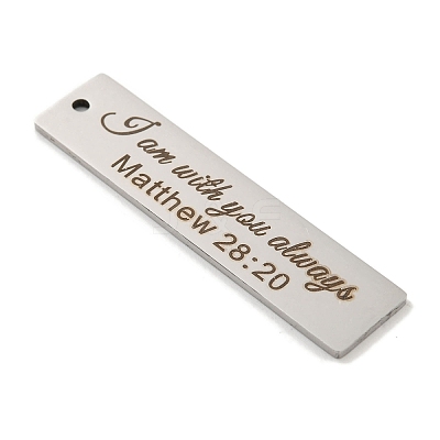 Non-Tarnish 201 Stainless Steel Big Pendants STAS-L079-027P-P-1