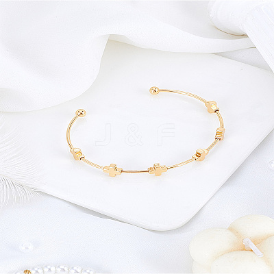 1Pc Stainless Steel Cuff Bangles BJEW-LP0015-12B-1