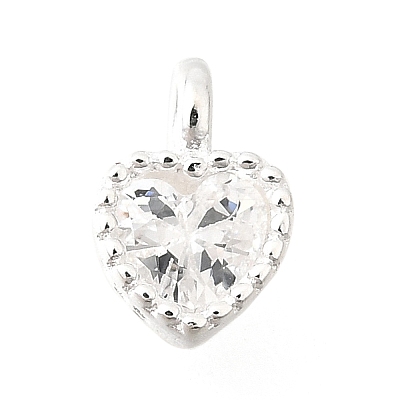 925 Sterling Silver Cubic Zirconia Charms STER-Q005-01A-A-1