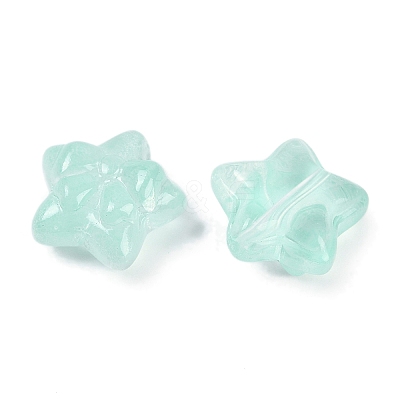 Transparent Spray Paint Glass Beads X1-GLAA-H035-02I-1