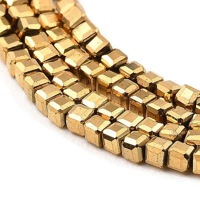 Electroplated Synthetic Non-Magnetic Hematite Beads Strands G-E606-C01-G-1