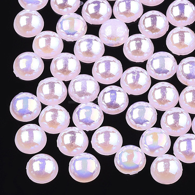 ABS Plastic Imitation Pearl Cabochons OACR-S025-5mm-06-1