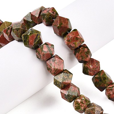 Natural Unakite Beads Strands G-T138-42-1