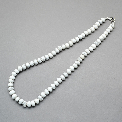 Fashionable Gemstone Beaded Necklaces NJEW-R211-01-1