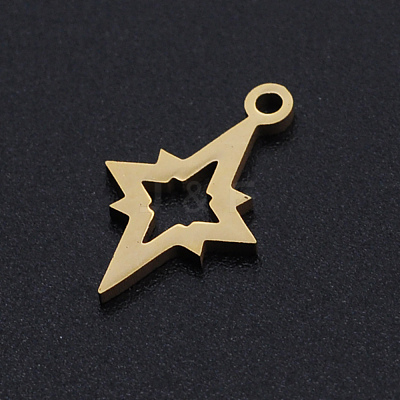 201 Stainless Steel Laser Cut Pendants STAS-S105-T906-2-1