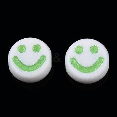 Opaque Craft Acrylic Beads X-MACR-S369-003B-01-1
