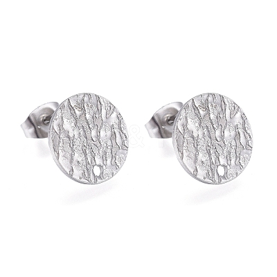 Non-Tarnish 304 Stainless Steel Stud Earring Findings STAS-M228-U01-01P-1