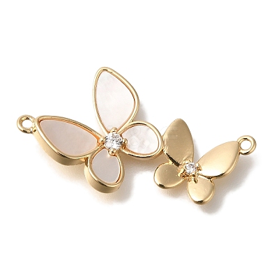 Brass Micro Pave Cubic Zirconia Pendants KK-K389-034G-1