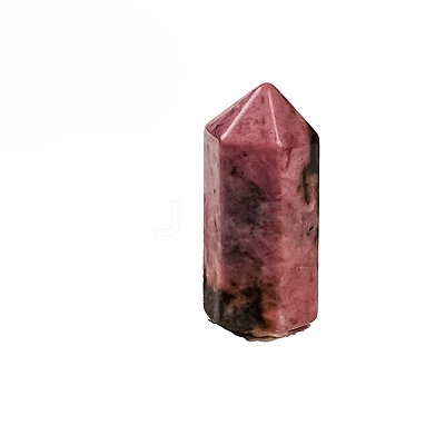 Pointed Tower Natural Rhodonite Healing Stone Wands PW-WG87518-17-1