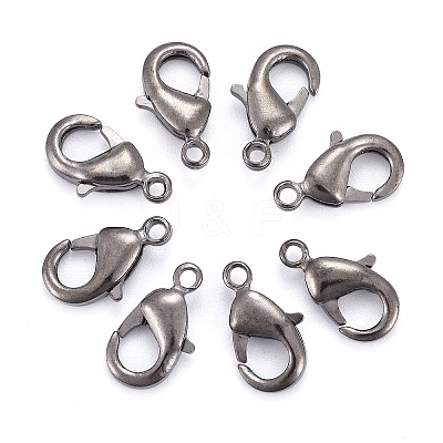 Brass Lobster Claw Clasps X-KK-902-B-1