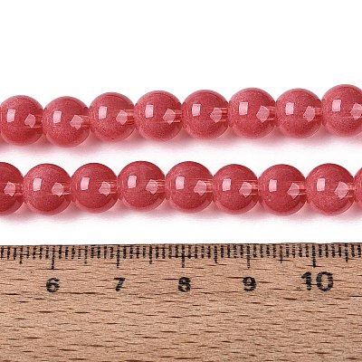 Transparent Glass Imitation Cat Eye Beads Strands GLAA-Q110-01B-12-1