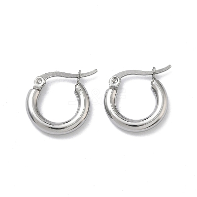 304 Stainless Steel Hoop Earrings for Women EJEW-A159-01P-1