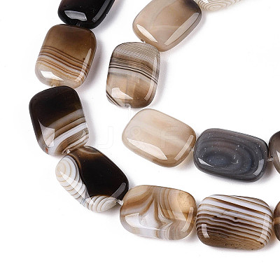 Natural Agate Beads Strands G-N356-03A-03-1