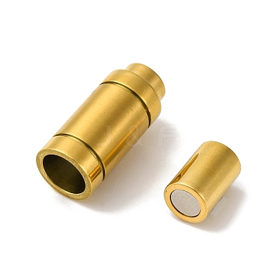 304 Stainless Steel Magnetic Clasps STAS-A117-08G-1