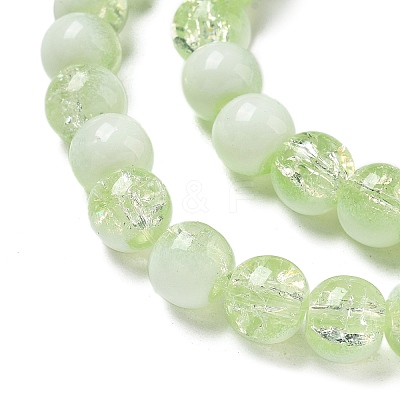 Crackle Glass Beads Strands GLAA-U001-8mm-09-1