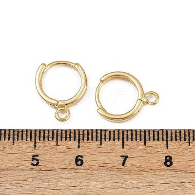 Brass Hoop Earring Findings X-KK-P310-26B-G-1