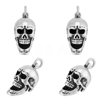 4Pcs 304 Stainless Steel Pendants STAS-UN0043-82-1
