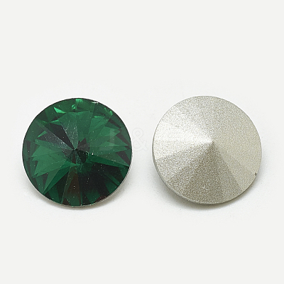 Pointed Back Glass Rhinestone Cabochons RGLA-T086-8mm-15-1