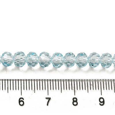 Transparent Baking Paint Glass Beads X1-DGLA-A034-T6mm-D06-1