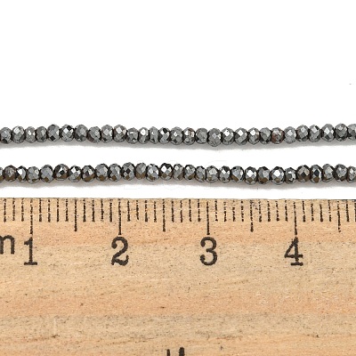 Electroplated Synthetic Non-Magnetic Hematite Beads Strands G-C136-K01-03-1